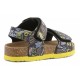Colors of California BABY SANDAL VELCRO STRAPS (HC.2402 MUL)