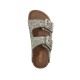Colors of California GLITTER SANDAL TWO BUCKLES (HC.2415N SIL)