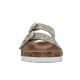 Colors of California GLITTER SANDAL TWO BUCKLES (HC.2415N SIL)