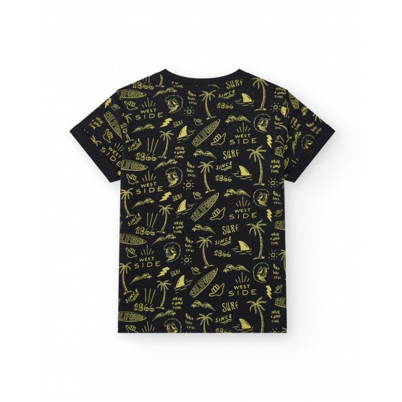 NATH CAMISETA WAVY ENDLESS SUMMER (KB08T401X1 BLACK)
