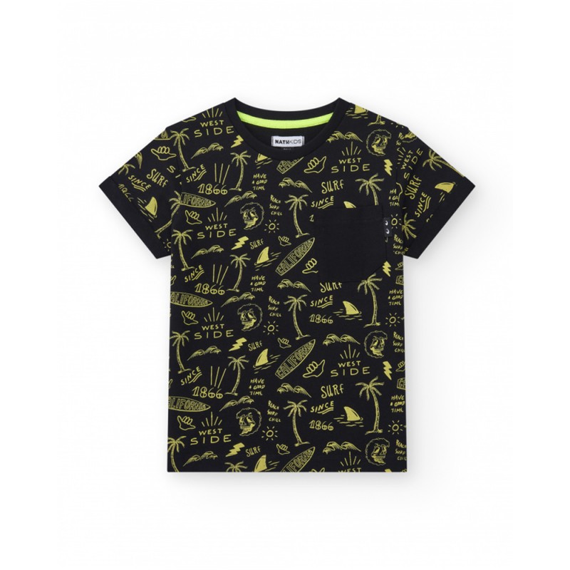 NATH CAMISETA WAVY ENDLESS SUMMER (KB08T401X1 BLACK)