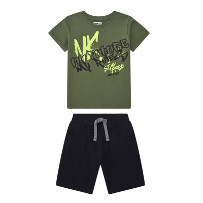 NATH CAMISETA FUTURE Y BERMUDA FRANK MY FUTURE MY RULES (KB08X702K3 BLACK)