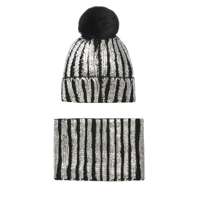 NATH HAT & NECKWARMER BRILLO REBEL DREAMERS (KG07A701X1 BLACK)
