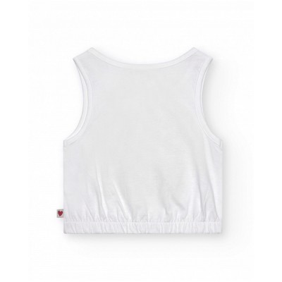 NATH TANK TOP BERRY STRAWBERRY SORBET (KG08T504W1 WHITE)