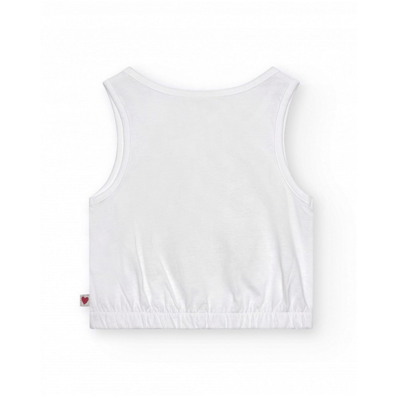 NATH TANK TOP BERRY STRAWBERRY SORBET (KG08T504W1 WHITE)