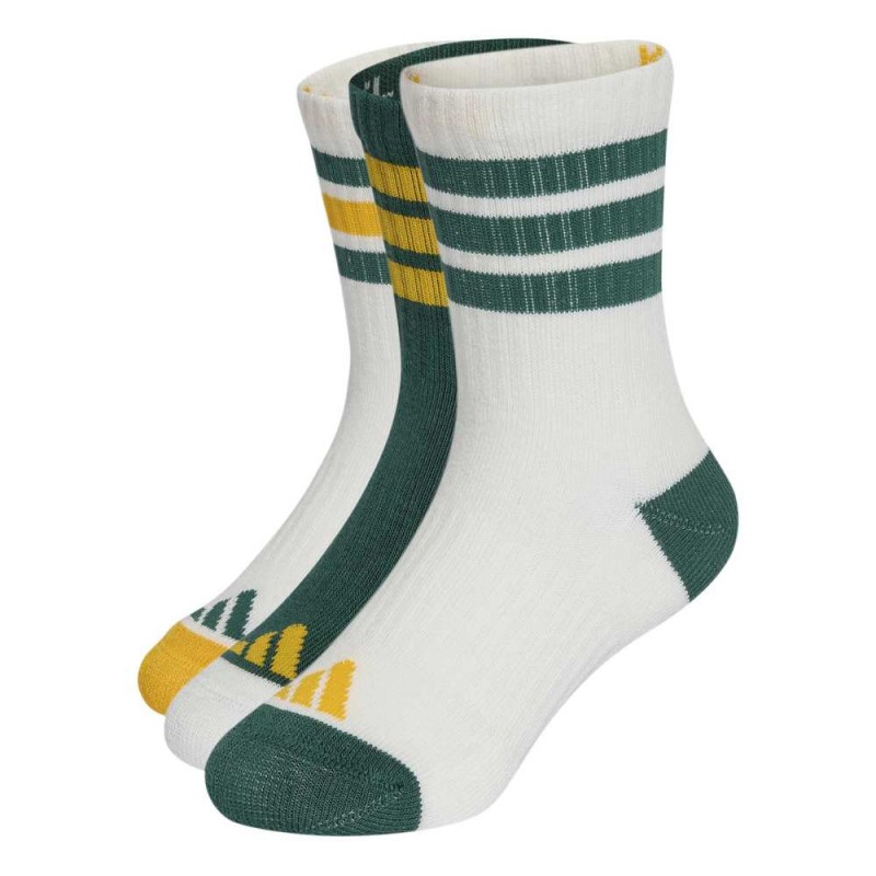 Adidas Kids 3-Stripes Cushioned Crew Socks 3 Pair Pack (KQ9223) Adidas Kids 3-Stripes Cushioned Crew Socks 3 Pair Pack (KQ9223)