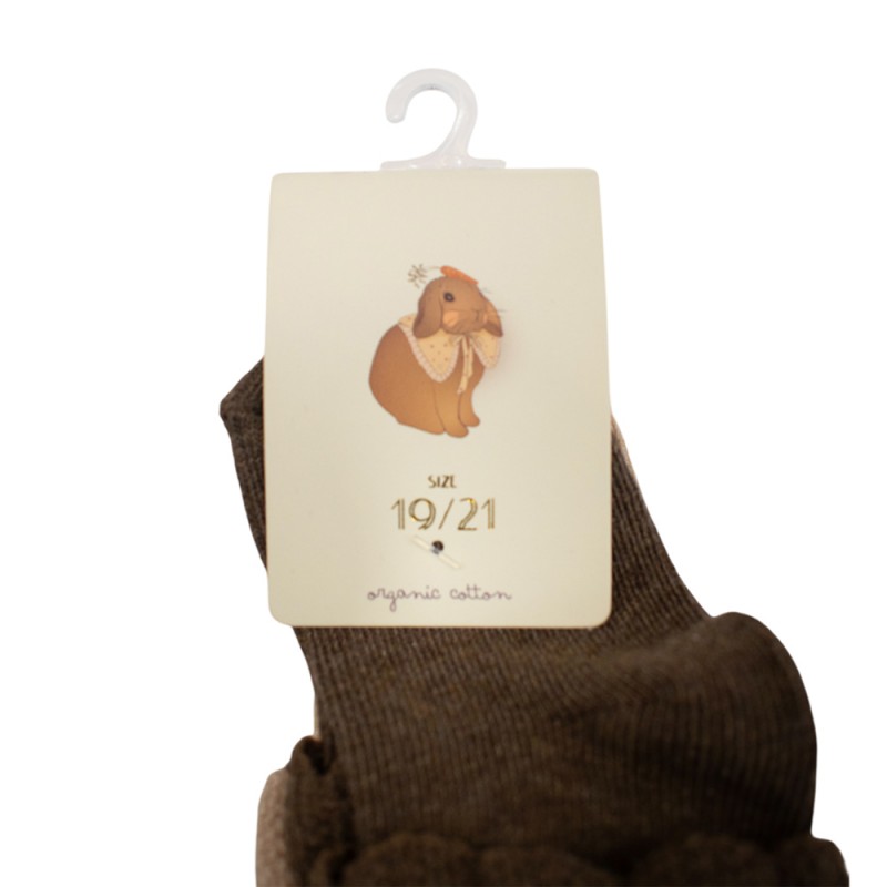 Konges Slojd 3 PACK FRILL SOCKS (KS100033 OPTIC WHITE-SAND-BROWN)