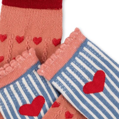 Konges Slojd 2 PACK JAQUARD SOCKS (KS101361 HEART MIX)