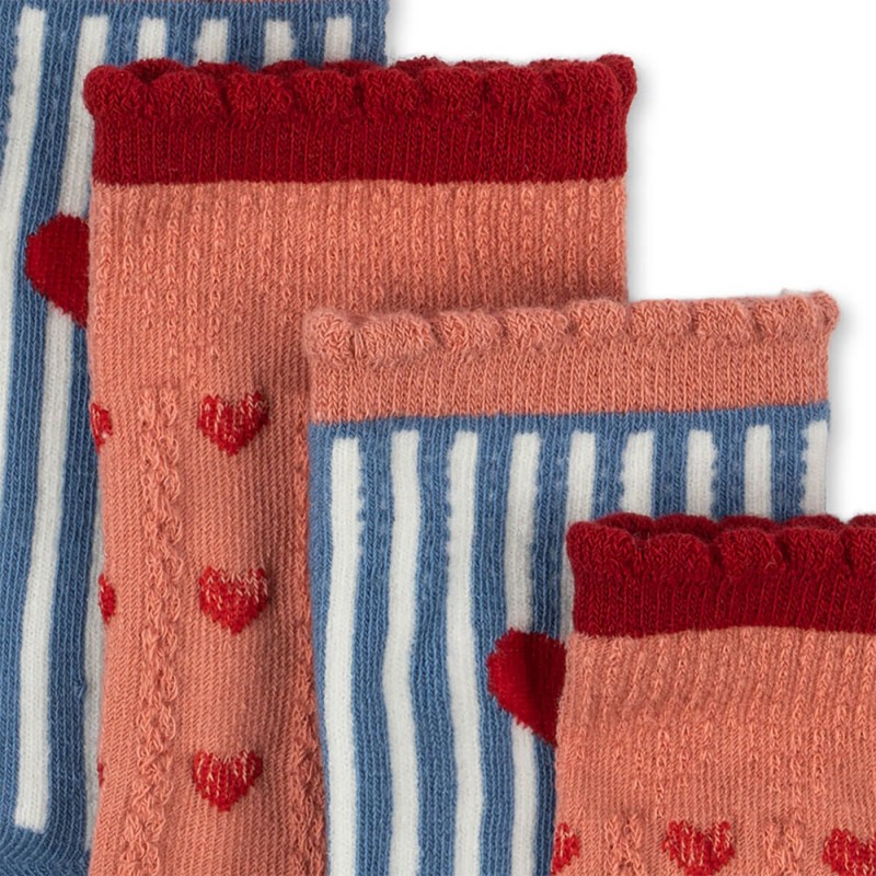 Konges Slojd 2 PACK JAQUARD SOCKS (KS101361 HEART MIX)