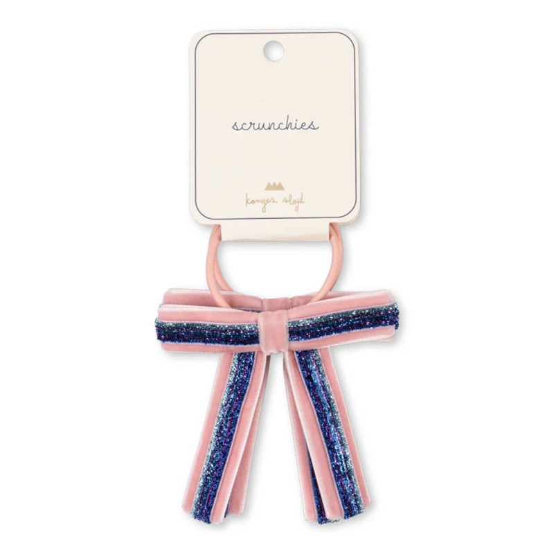 Konges Slojd 2 PACK VELVET BOW ELASTIC (KS101787 MELLOW ROSE)