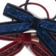 Konges Slojd 2 PACK VELVET BOW ELASTIC (KS101861 RED-NAVY)