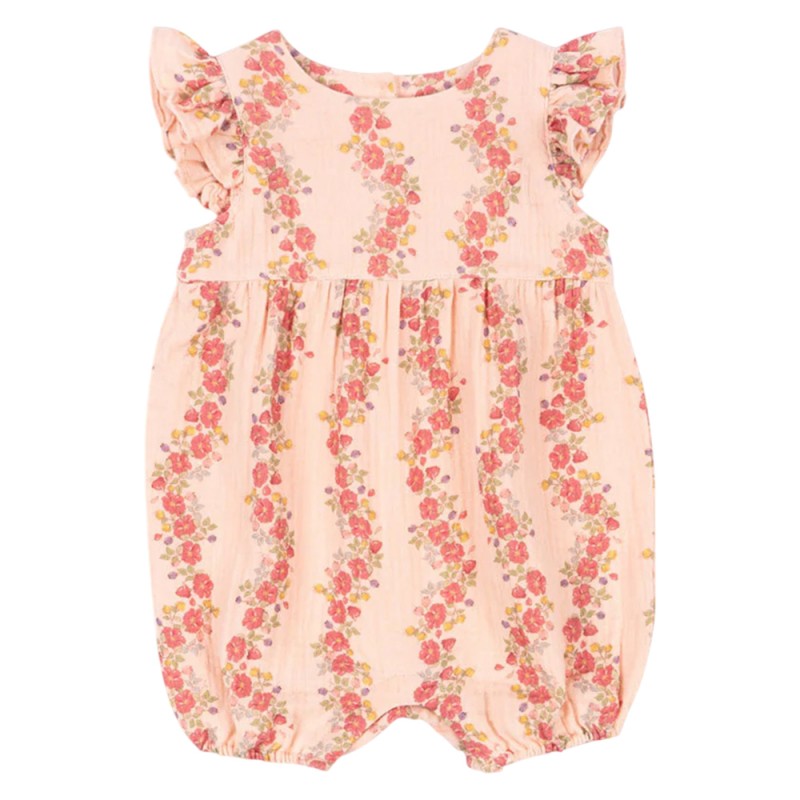 Konges Slojd COCO FRILL ROMPER GOTS (KS102275 FLORIA PINK)
