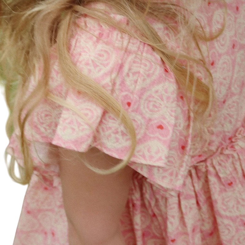 Konges Slojd AVA BOW DRESS GOTS (KS102444 LACY PINK)