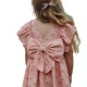 Konges Slojd AVA BOW DRESS GOTS (KS102444 LACY PINK)
