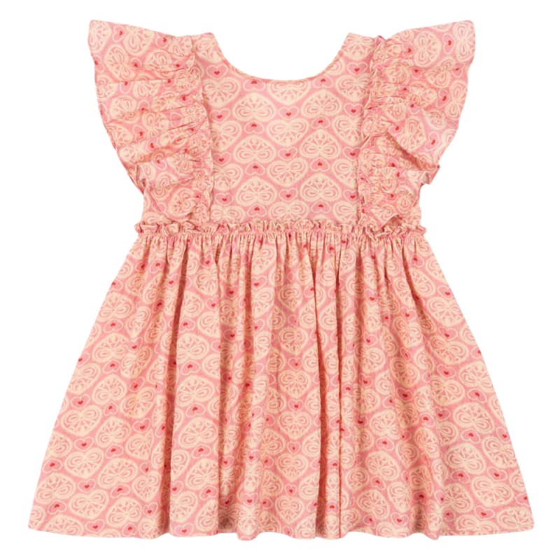 Konges Slojd AVA BOW DRESS GOTS (KS102444 LACY PINK)