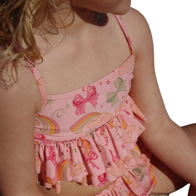 Konges Slojd MANUCA FRILL BIKINI GRS (KS102510 RAINBOW BOW)