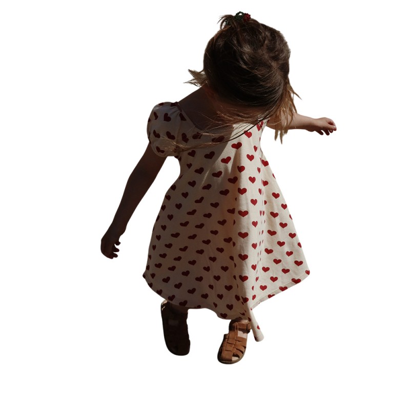 Konges Slojd CLASSIC SS DRESS GOTS (KS102546 AMOUR ROUGE)
