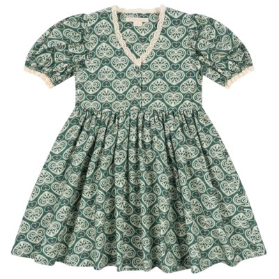 Konges Slojd COEUR LACE DRESS GOTS (KS102650 LACY GREEN)