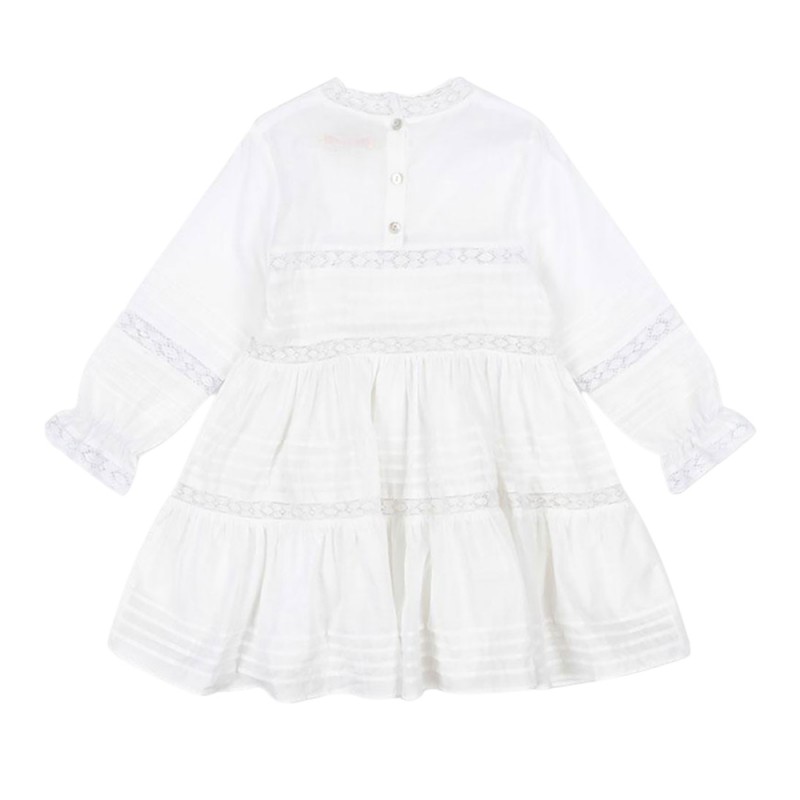 Konges Slojd ORCHID DRESS GOTS (KS103130 OPTIC WHITE)