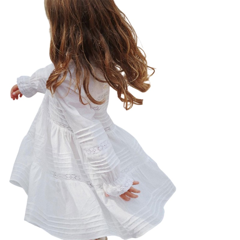 Konges Slojd ORCHID DRESS GOTS (KS103130 OPTIC WHITE)