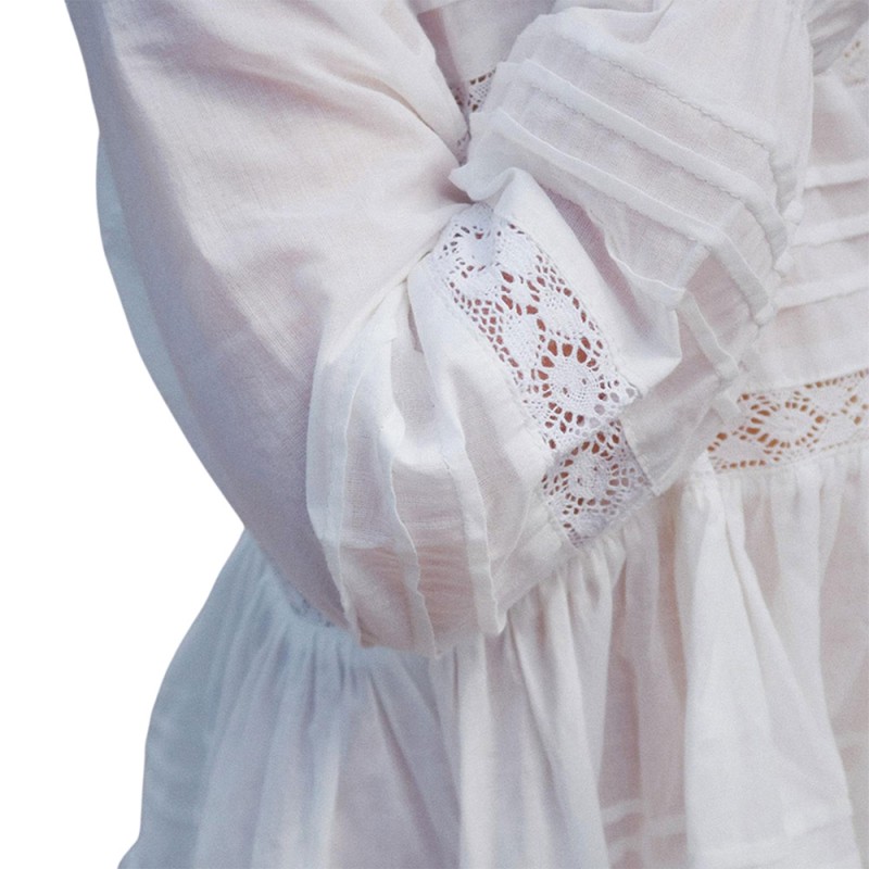 Konges Slojd ORCHID DRESS GOTS (KS103130 OPTIC WHITE)
