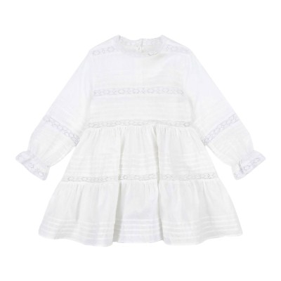 Konges Slojd ORCHID DRESS GOTS (KS103130 OPTIC WHITE)