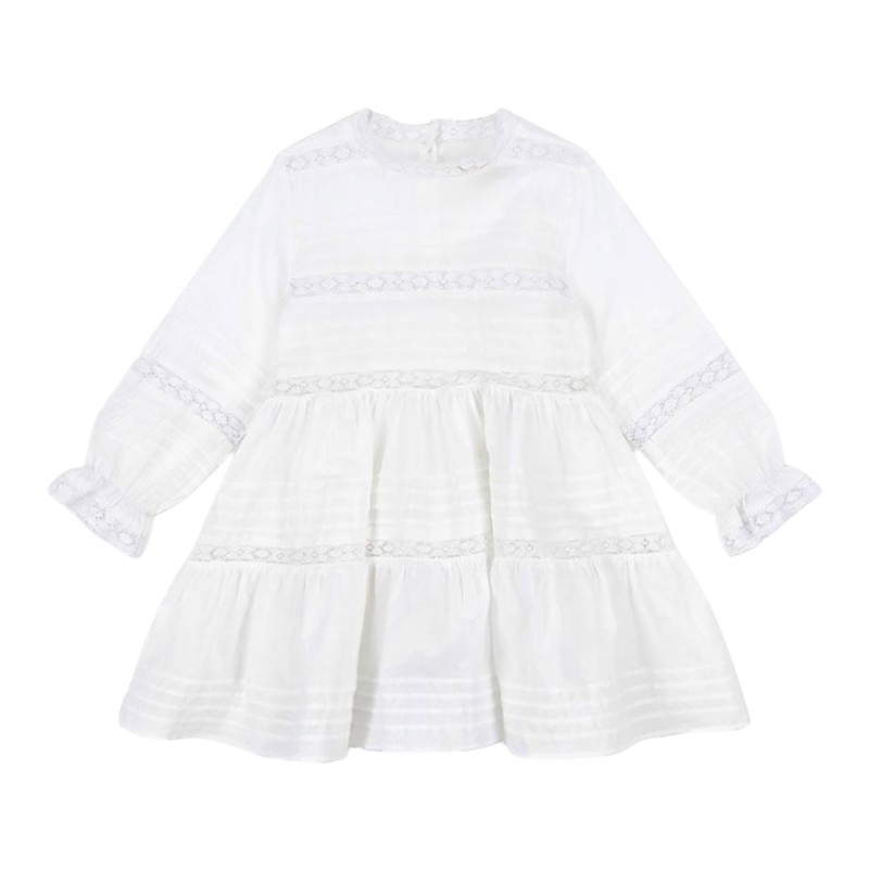 Konges Slojd ORCHID DRESS GOTS (KS103130 OPTIC WHITE)