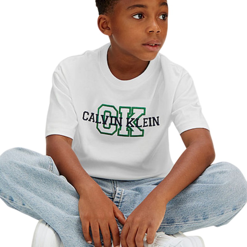 Calvin Klein VARSITY LOGO SS T-SHIRT (LVCKSJA11B YAF)