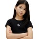 Calvin Klein MONOLOGO RIB BABY TEE (LVCKSJB11G BEH)