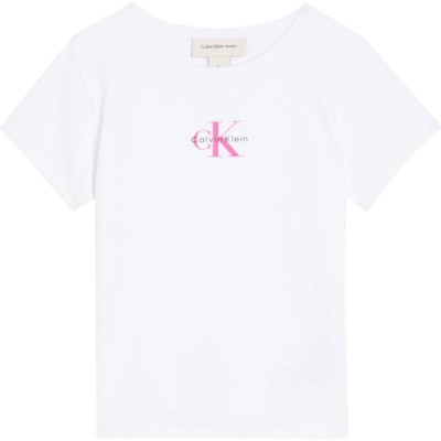 Calvin Klein MONOLOGO RIB BABY TEE (LVCKSJB11G YAF)