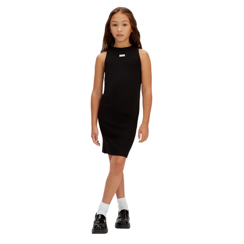 Calvin Klein RIB SLEEVELESS DRESS (LVCKSJH07G BEH)