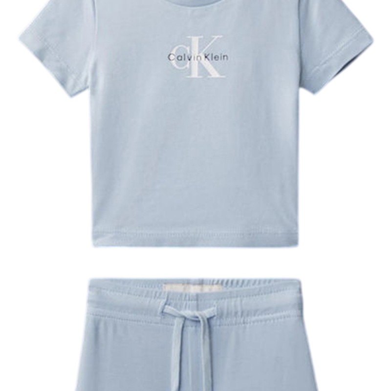 Calvin Klein 2Pc Knit Short Set (LVCKSJI09B C1O)