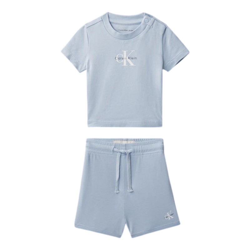 Calvin Klein 2Pc Knit Short Set (LVCKSJI09B C1O)